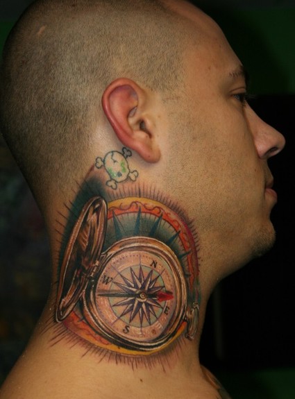Stevie Monie - Compass Tattoo